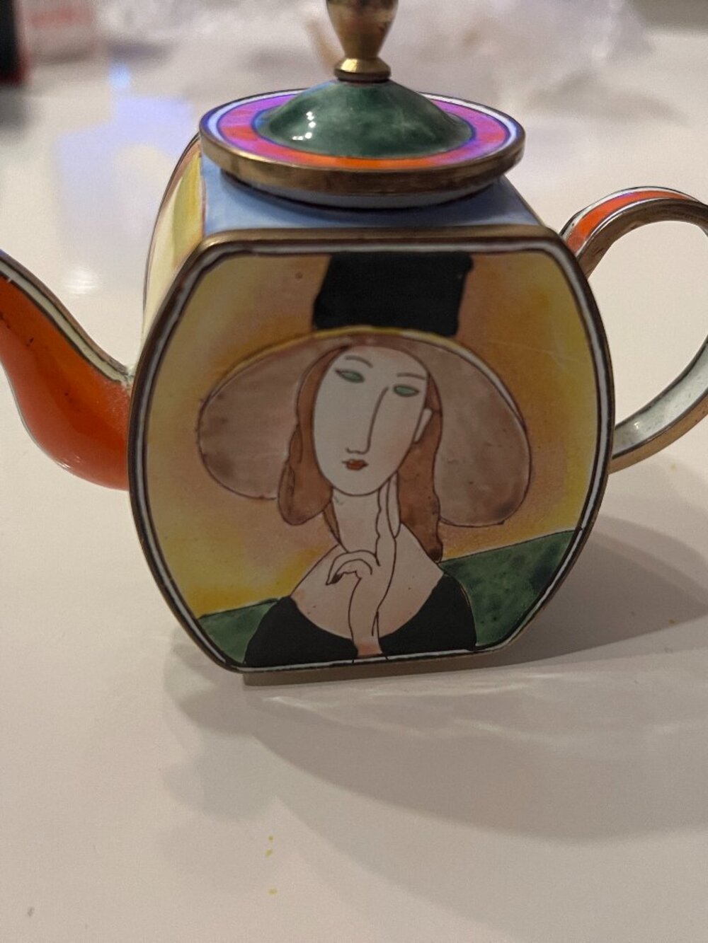 Kelvin Chen - Miniature Enamel Teapot and Lid– Decorative